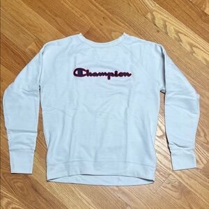 Champion Men's Light Gray Crewneck Sweater